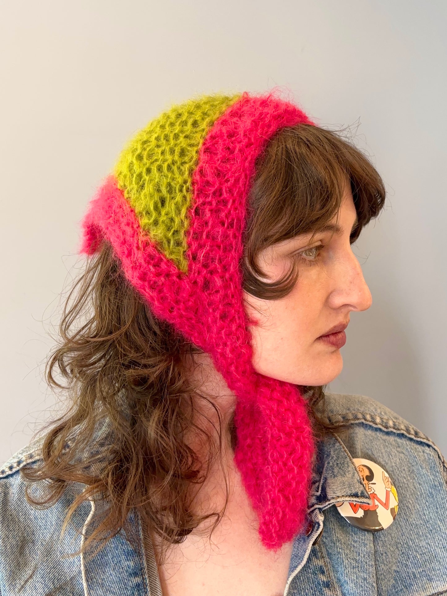 Babushka~ Pink and Green ~smaller size