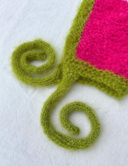 Bonnet~ Pink and Green