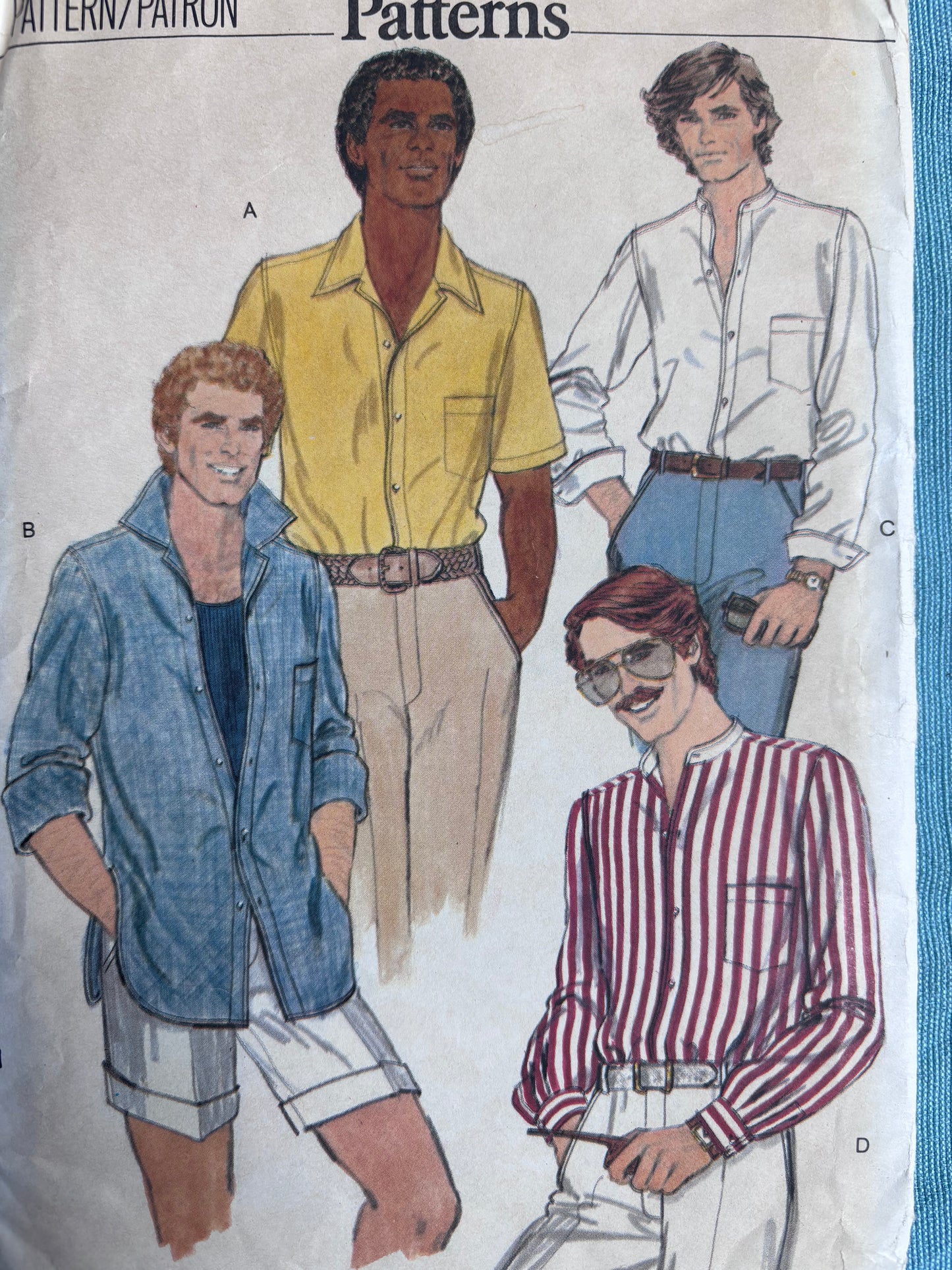 Button Down Shirts~ Vintage Sewing Pattern