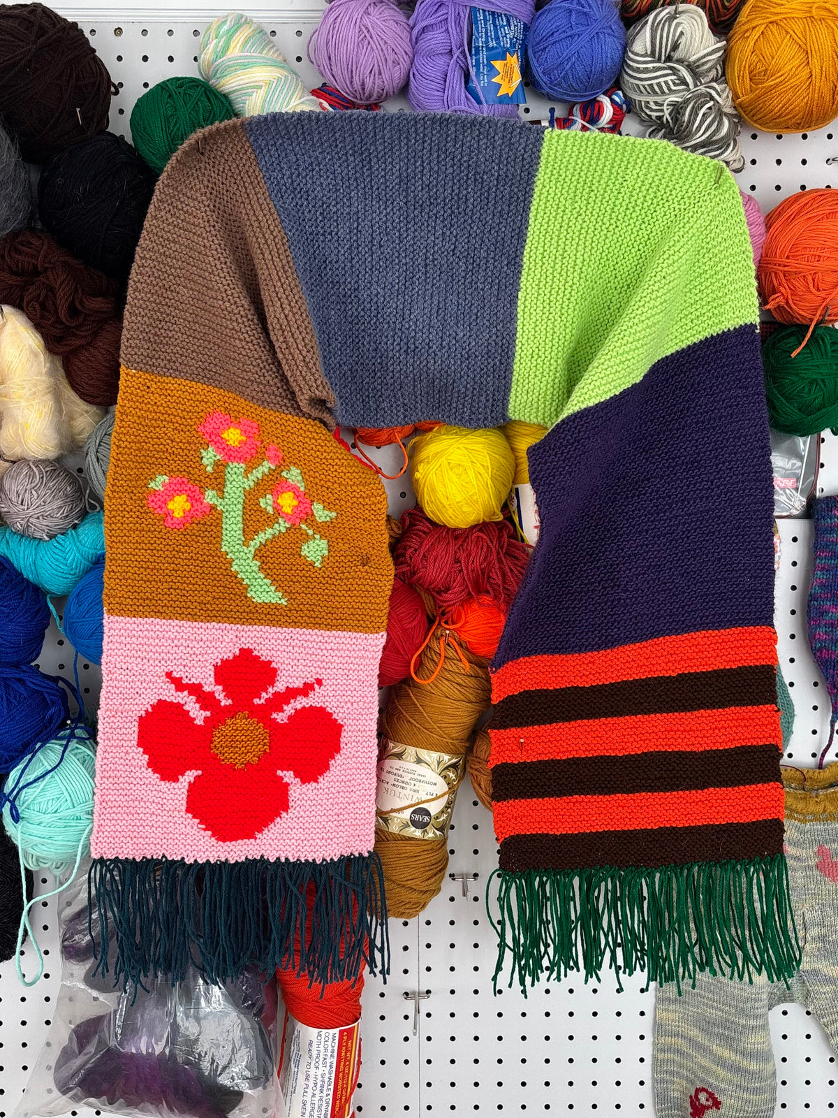 Patchwork Scarf ~ Garden