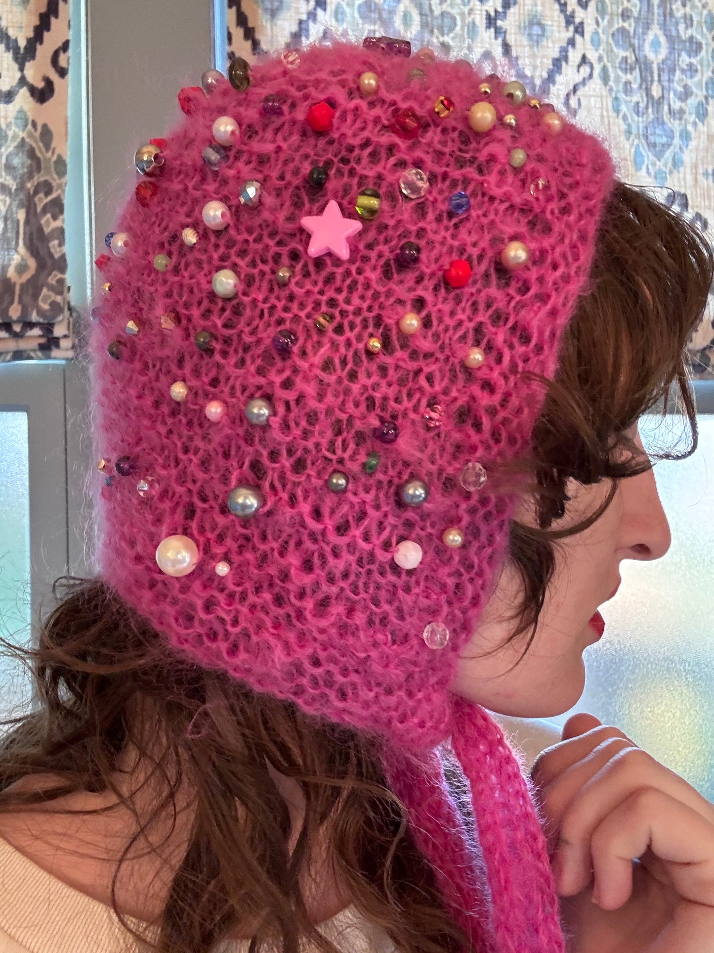 Bauble Bonnet~ Pink Star