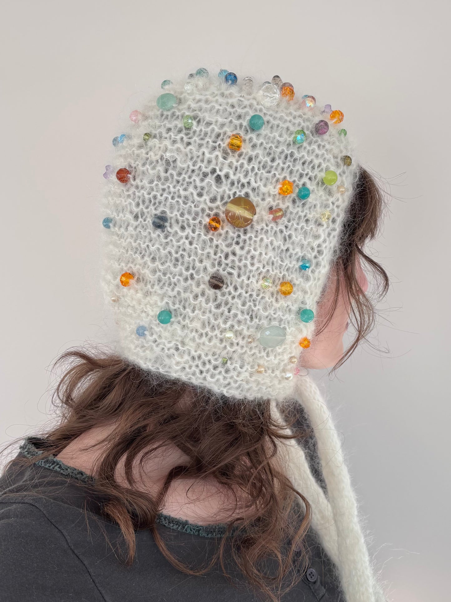 Bauble Bonnet~ Snowflakes~ Made to order