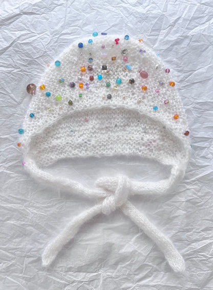 Bauble Bonnet~ Snowflakes~ Made to order