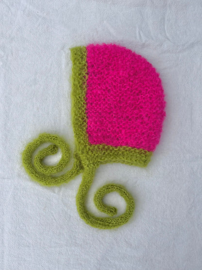 Bonnet~ Pink and Green
