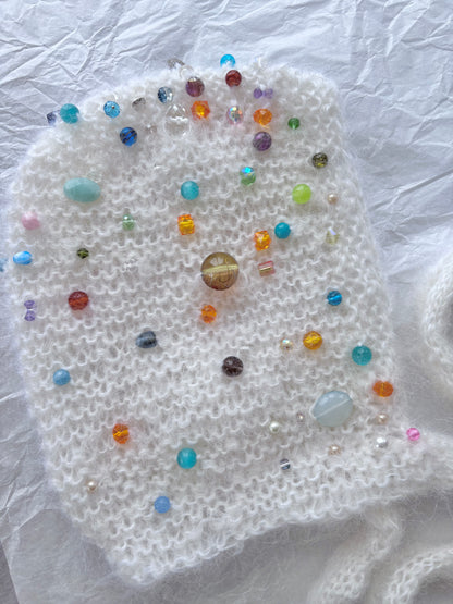 Bauble Bonnet~ Snowflakes~ Made to order