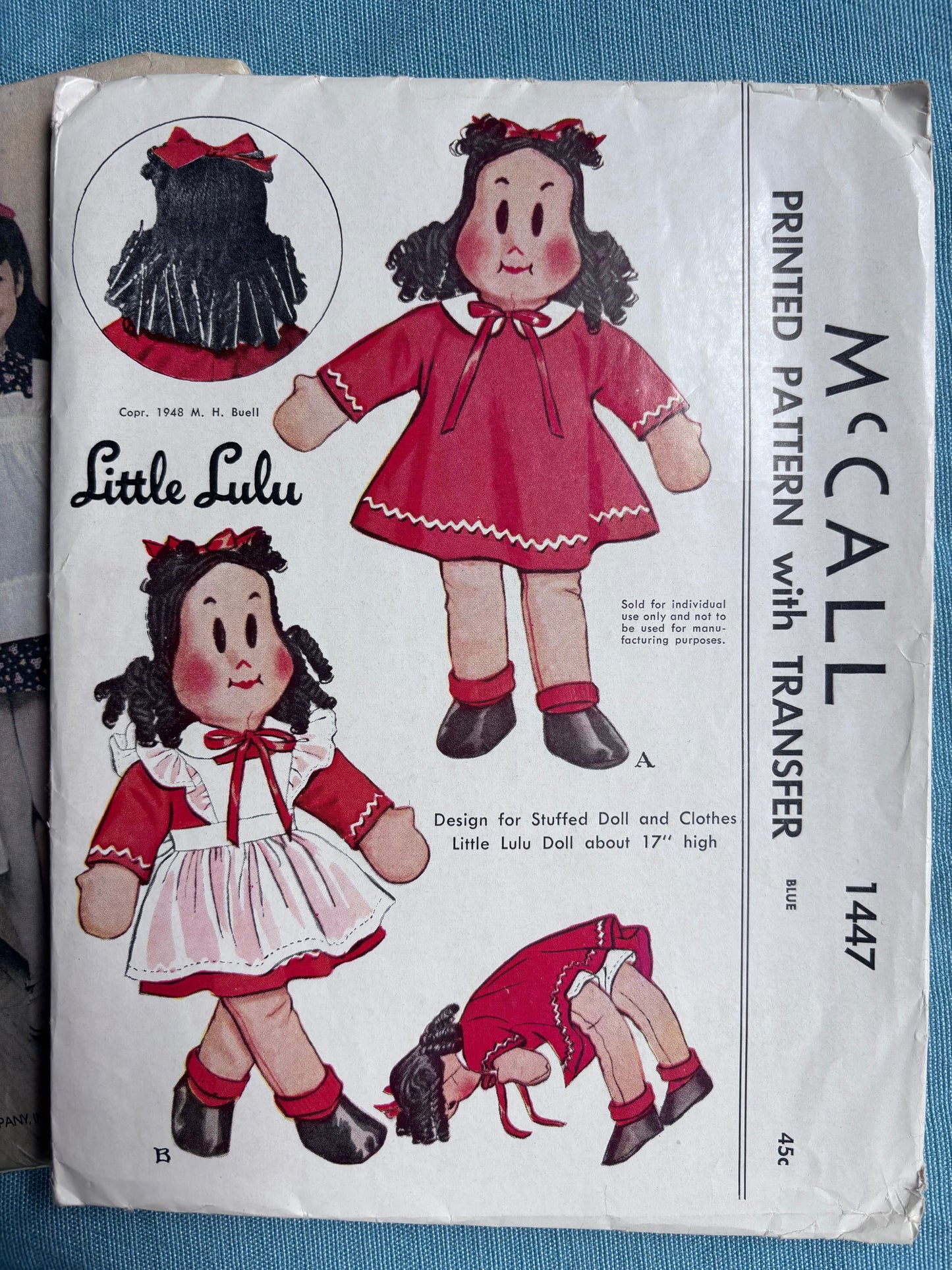 Vintage Doll Lot of 2 Sewing Patterns