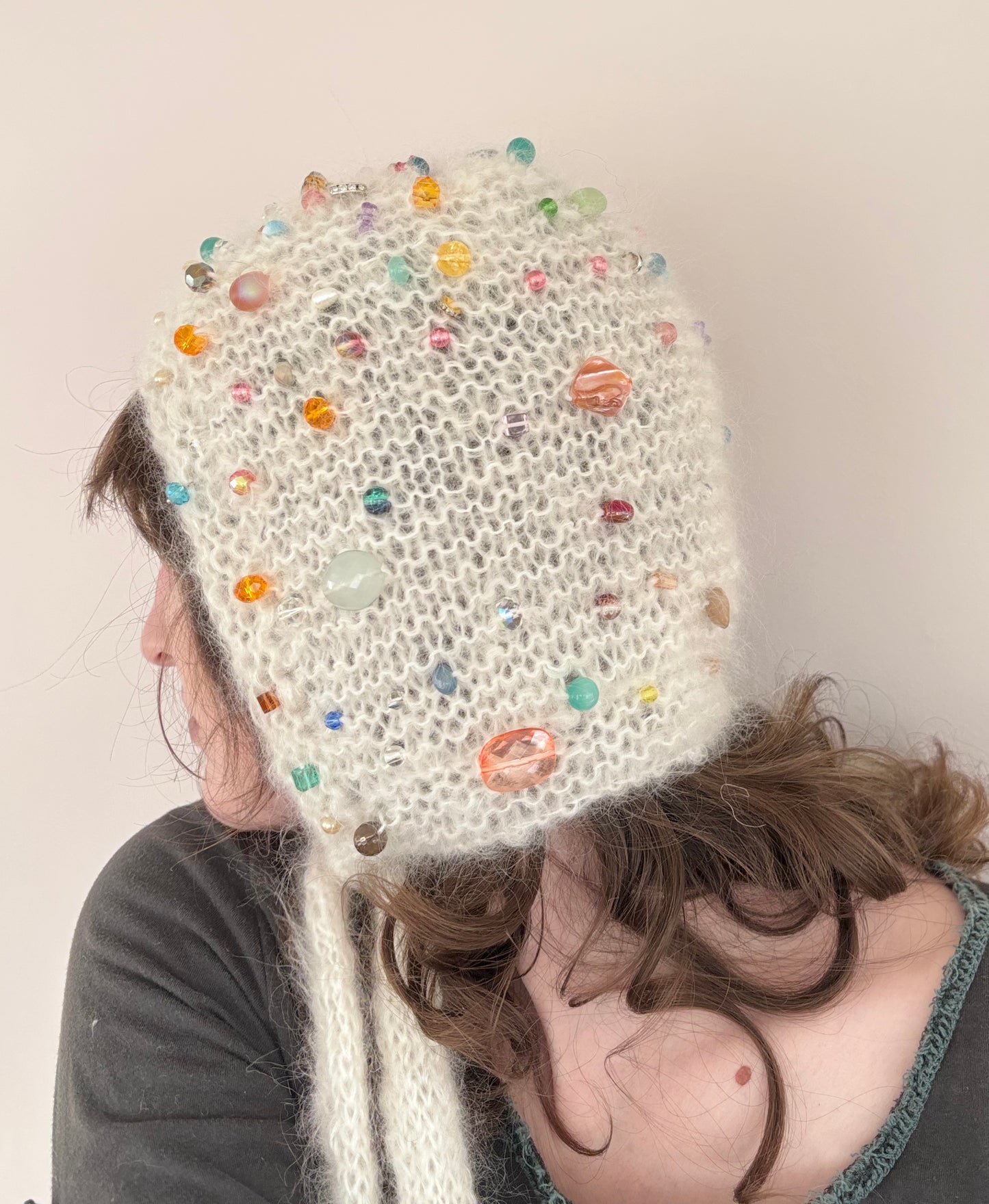 Bauble Bonnet~ Snowflakes~ Made to order