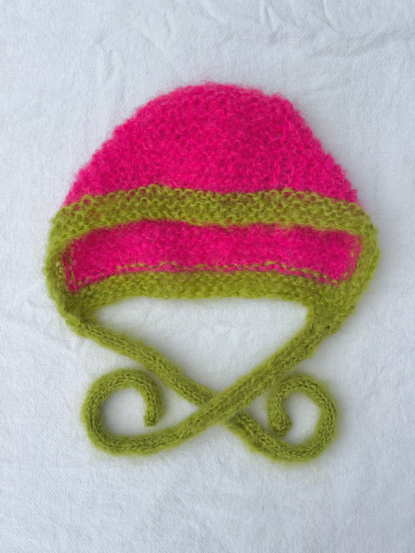 Bonnet~ Pink and Green