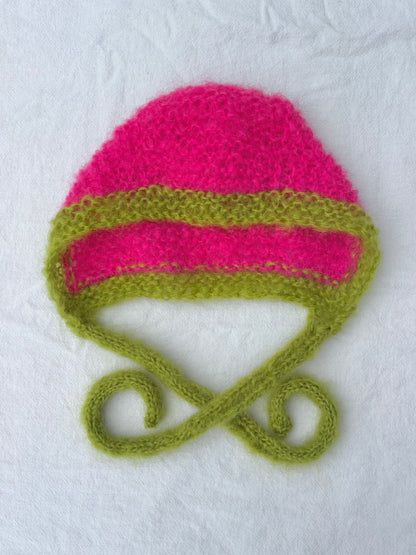 Bonnet~ Pink and Green