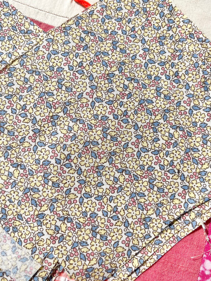 Lot of Floral Cotton Fabric 28 squares